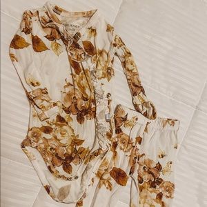 Posh Peanut Reese Floral Kimono Set